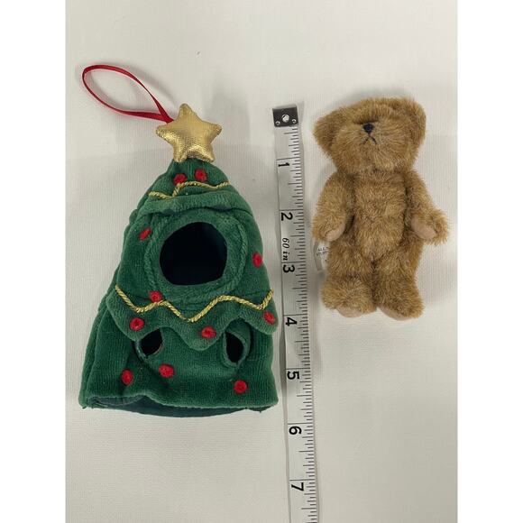 Boyds Collection Mini Bear Lil Spruce Fraiser Christmas Tree Peeker Ornament - Picture 8 of 8